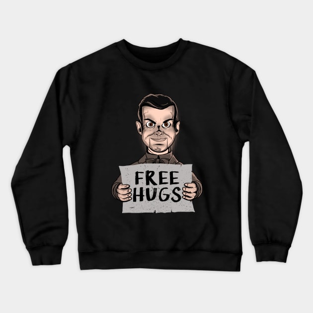 slappy free hugs please Crewneck Sweatshirt by pujartwork